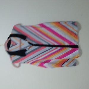 WORTHINGTON BLACK/MULTIPLE COLOR SHIRT NO SLEEVES SIZE 3X